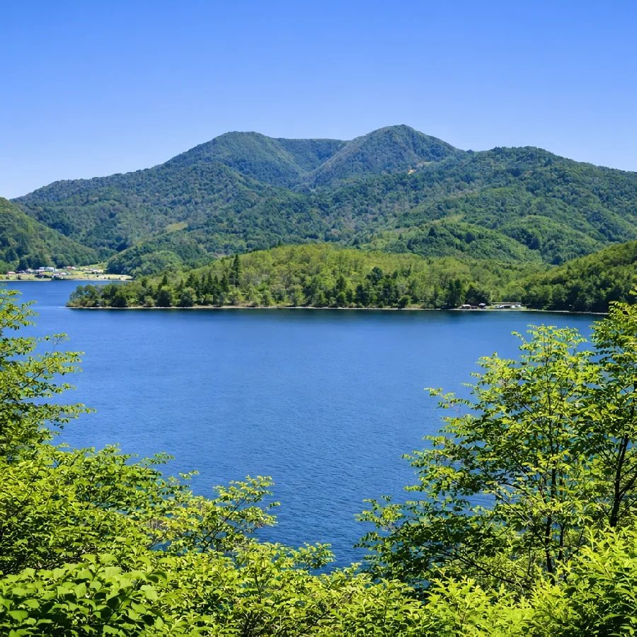 野尻湖砂間ヶ崎付近