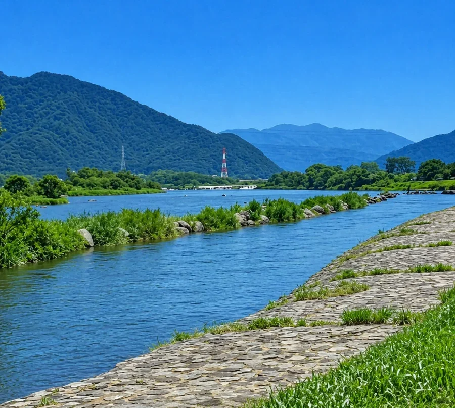 永平寺河川公園付近