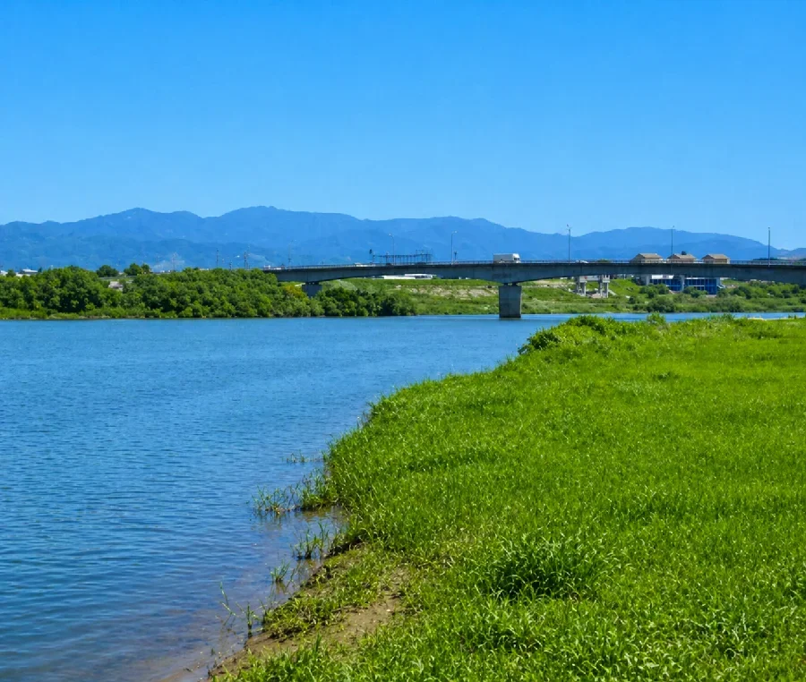 筑後川大橋付近