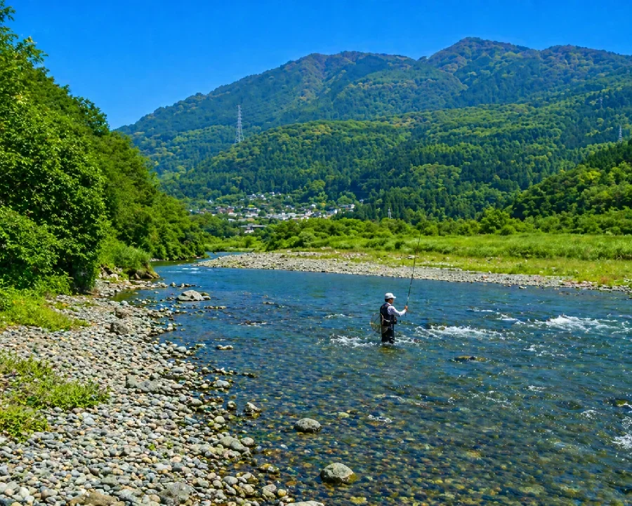 大沢野大橋付近