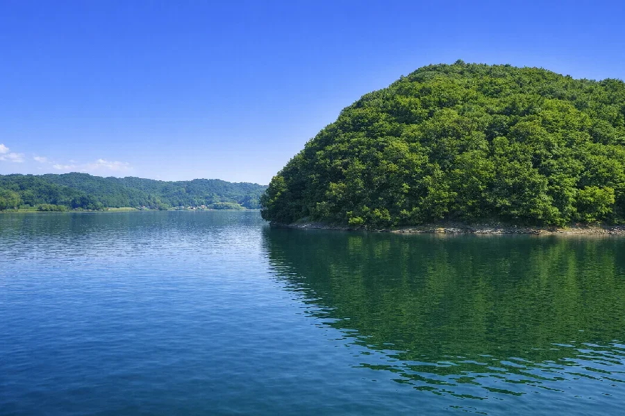 入鹿池稲荷山沖