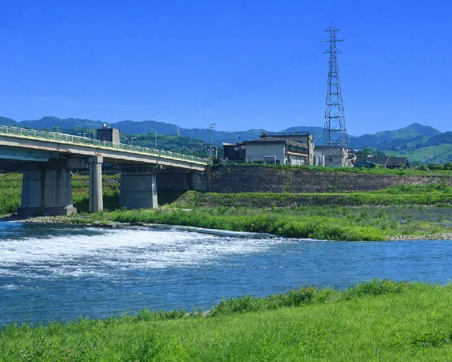 吉野川河川敷公園付近
