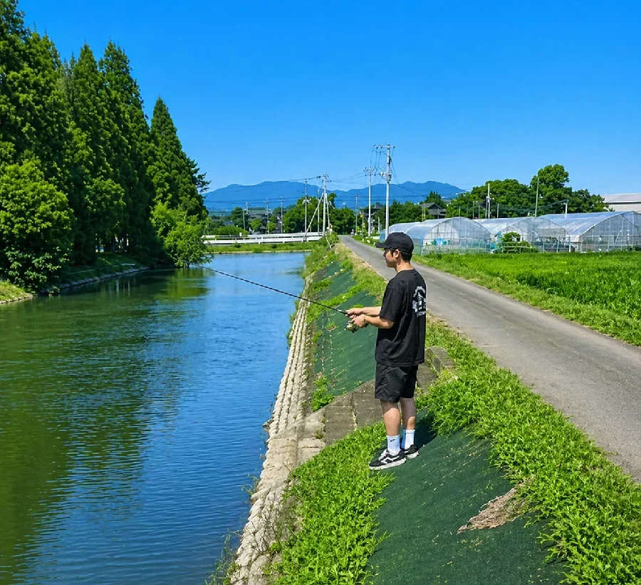 柳川クリーク大木町運動公園付近
