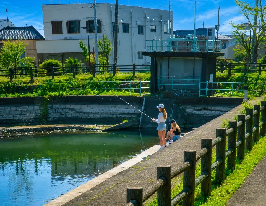 砂沼水門