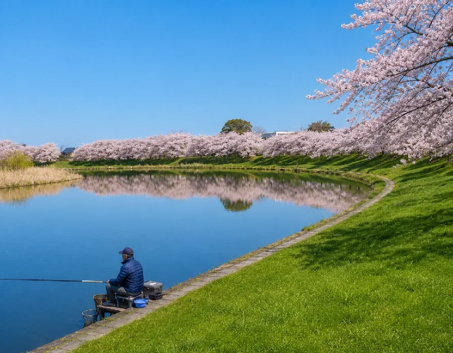 萱沼びん沼公園周辺