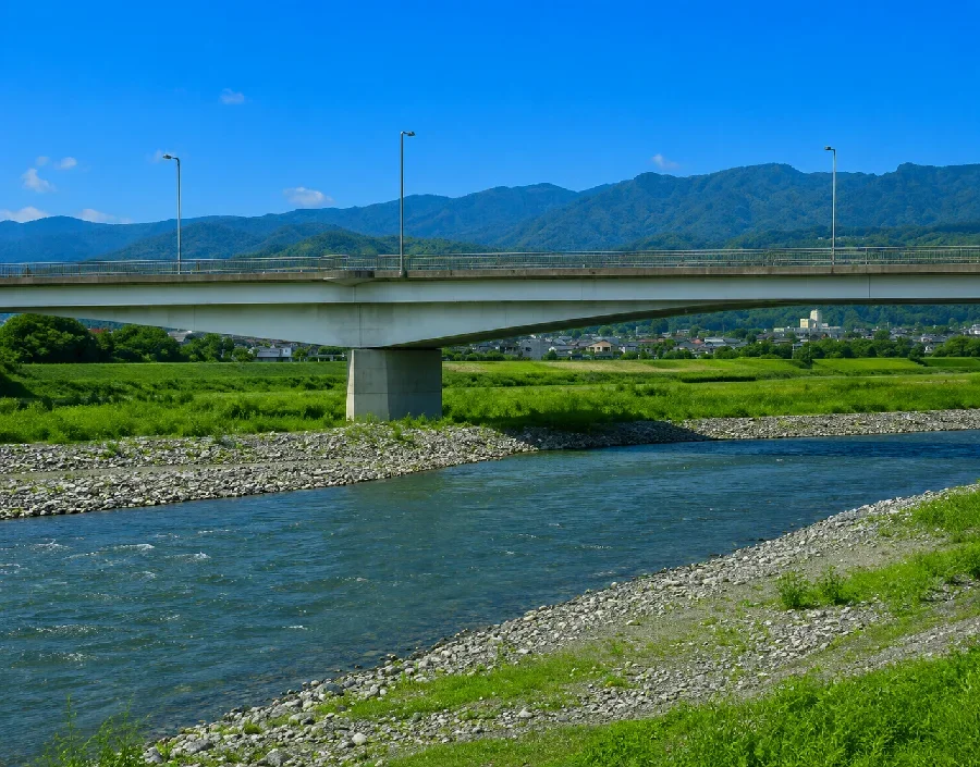 酒匂川足柄大橋周辺