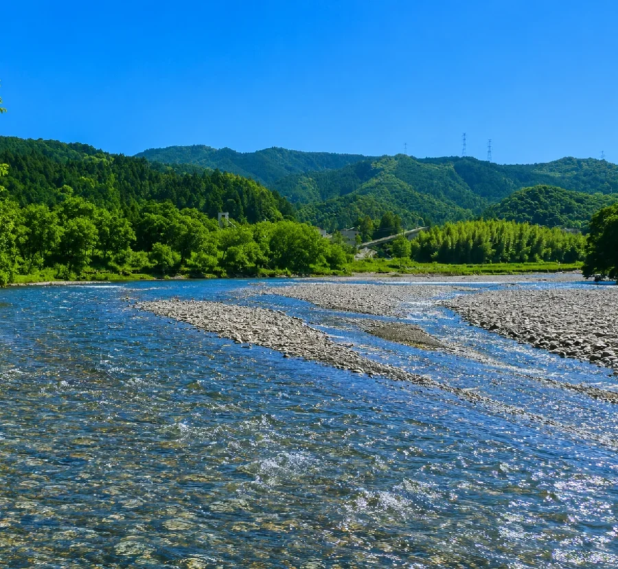 気田川千光寺前周辺