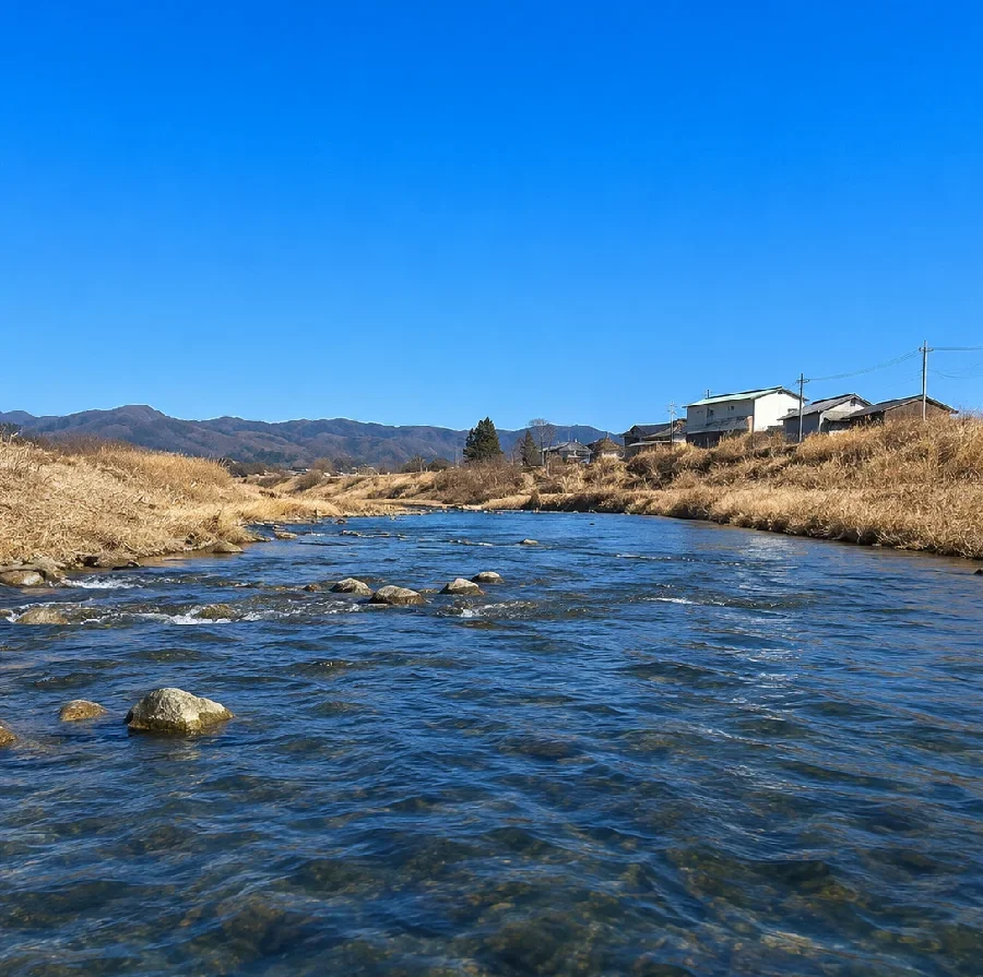 五十嵐川花江大橋周辺