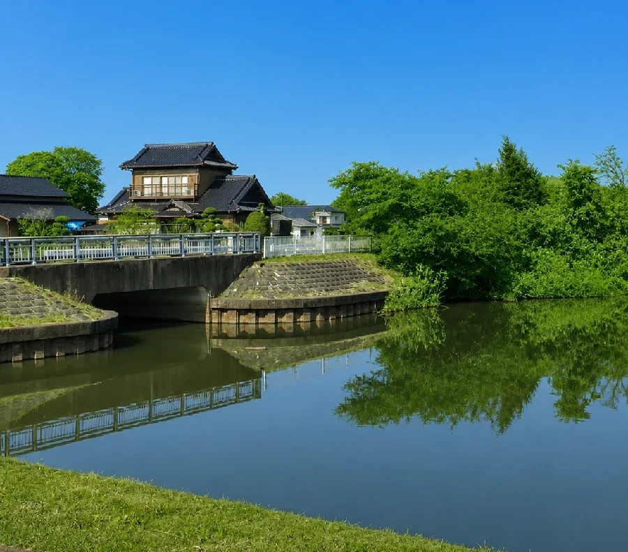 道仙田沖須橋付近
