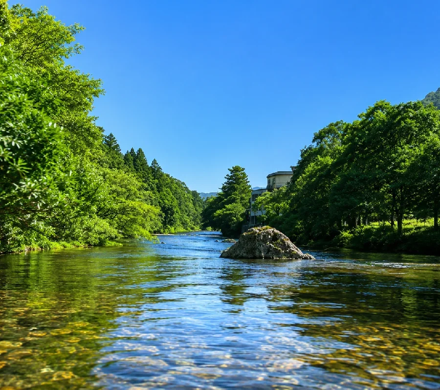 宇連川湯谷温泉周辺