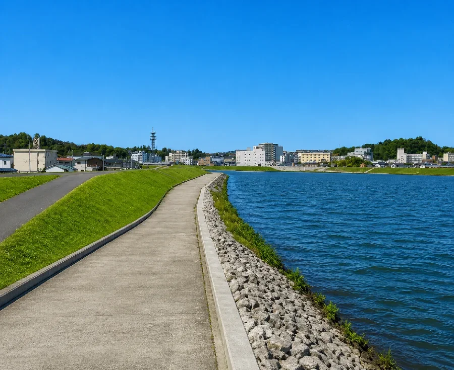 旧北上川石巻大橋周辺