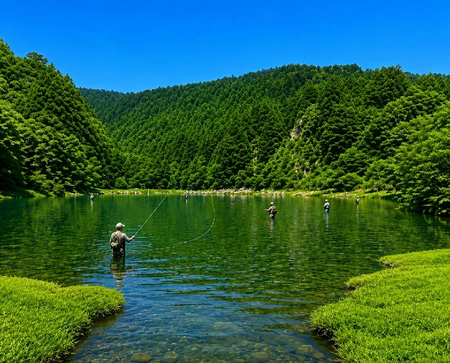 休憩所広場前