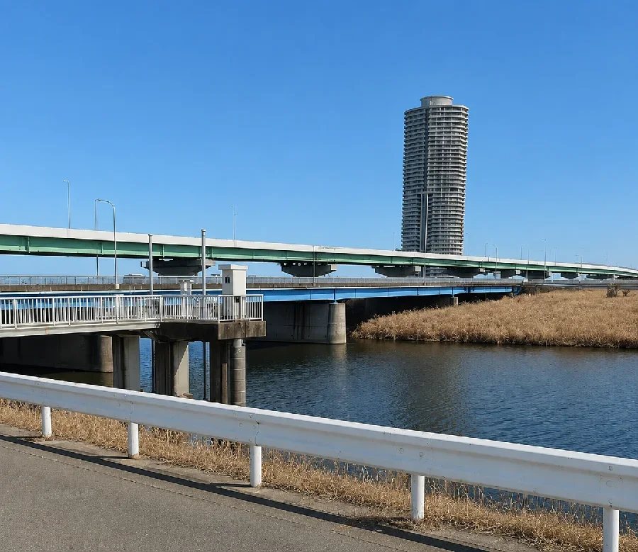 庄内川新川中橋周辺