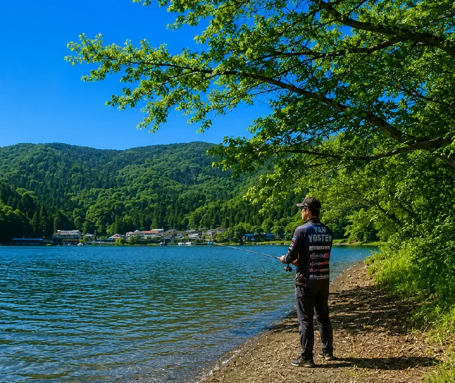 四尾連湖南側