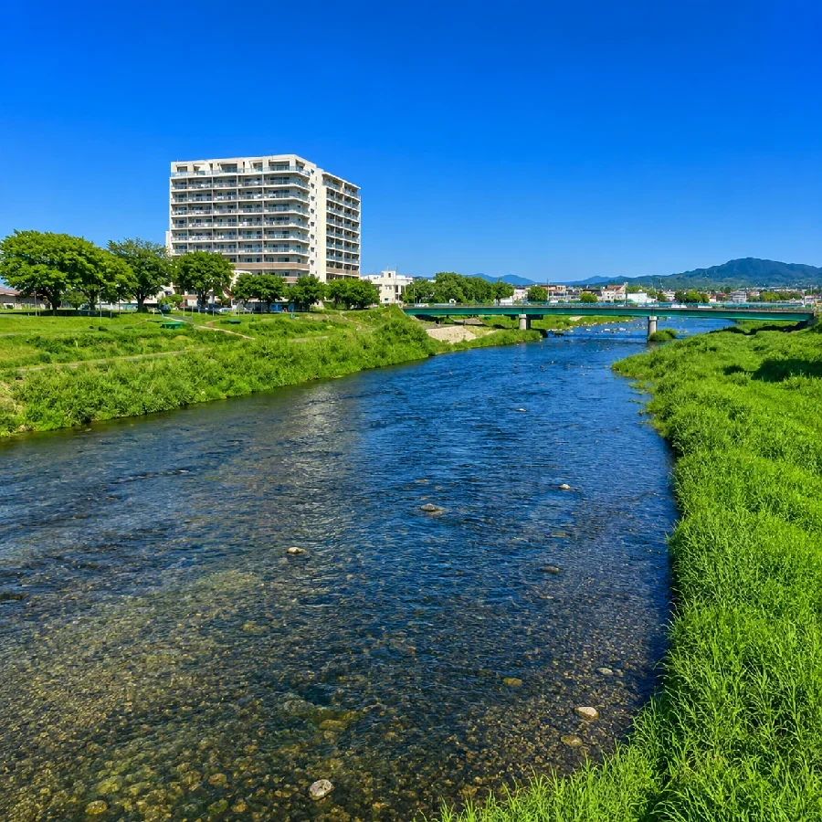 黒川緑地公園付近