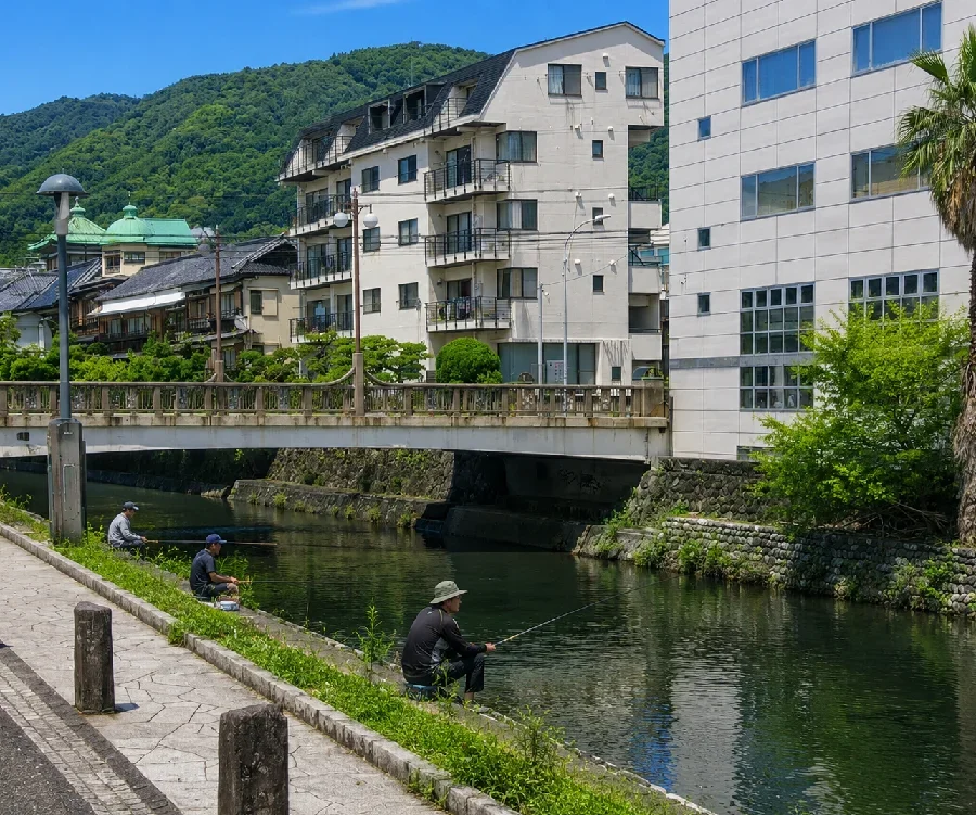 伊東大川大川橋付近