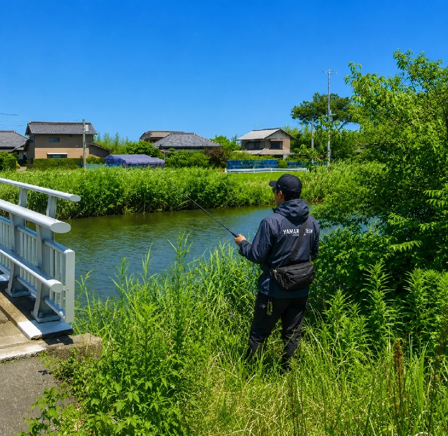 道仙田学校橋付近