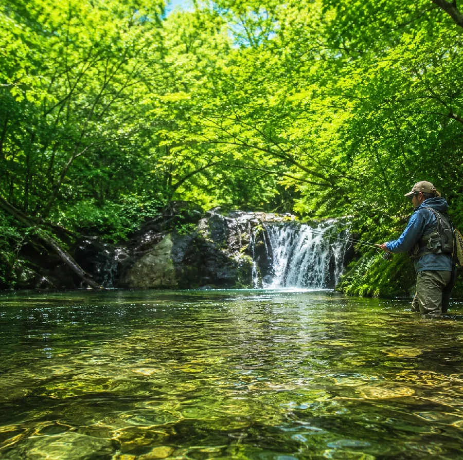 湯川小滝付近