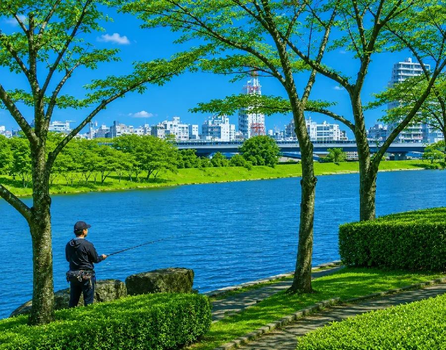 千波湖岬