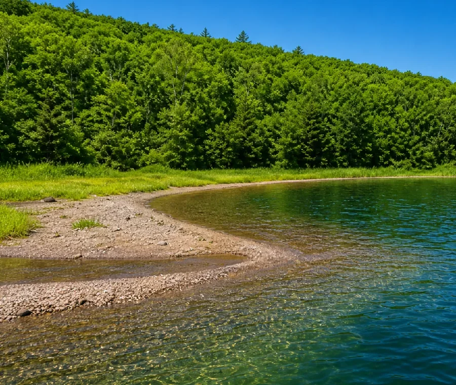 阿寒湖ウグイ川(硫黄山川)河口