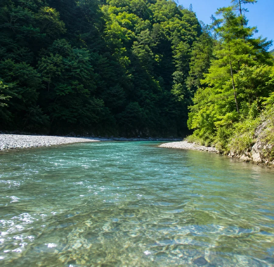 天龍川合流地点付近