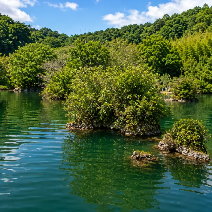 一碧湖十二連島周辺