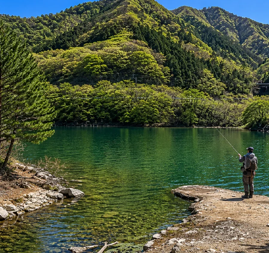 松川湖落合川インレット
