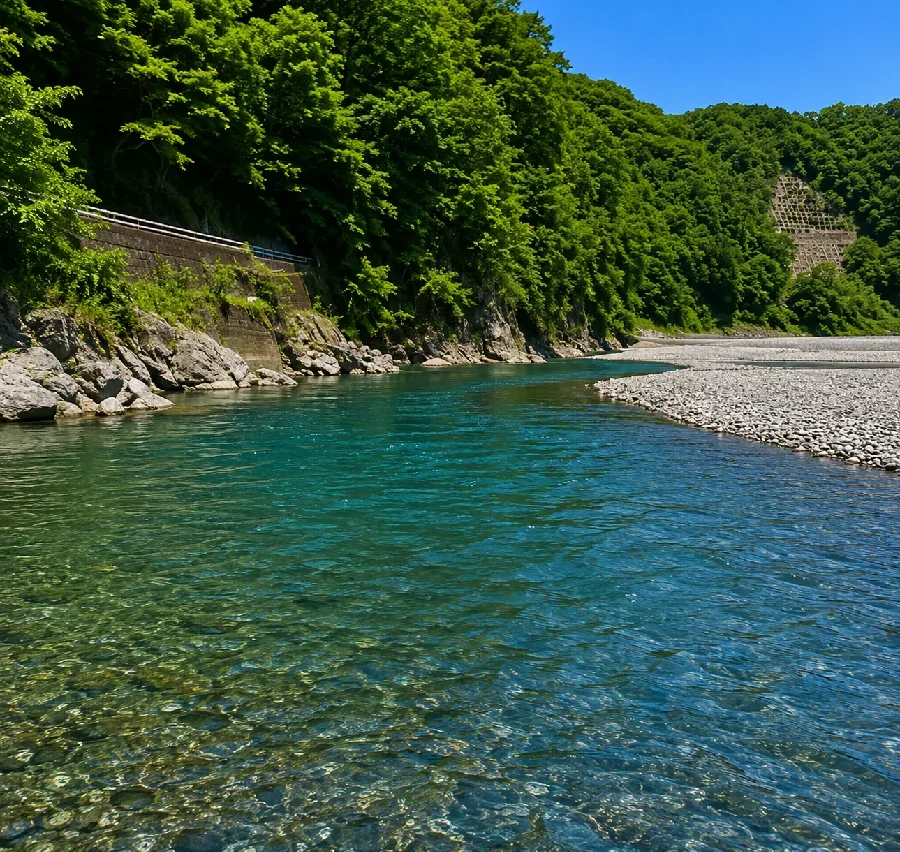 大井川両国吊橋周辺