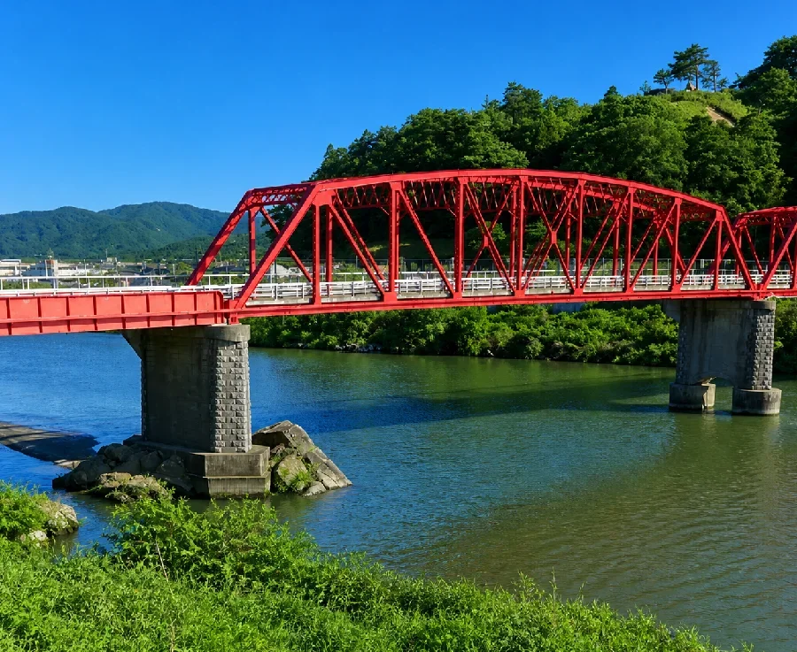 阿武隈川丸森橋付近