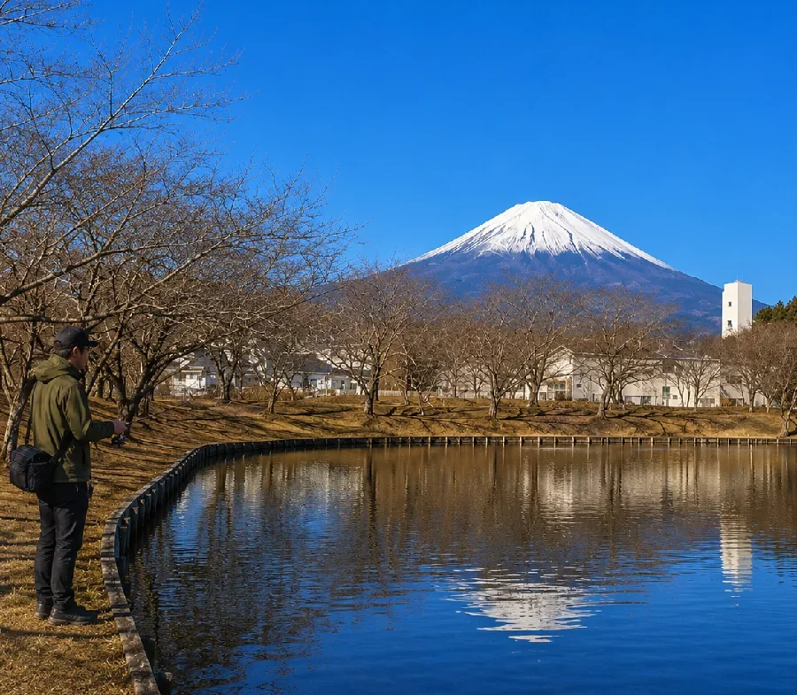 東山湖枯れ松