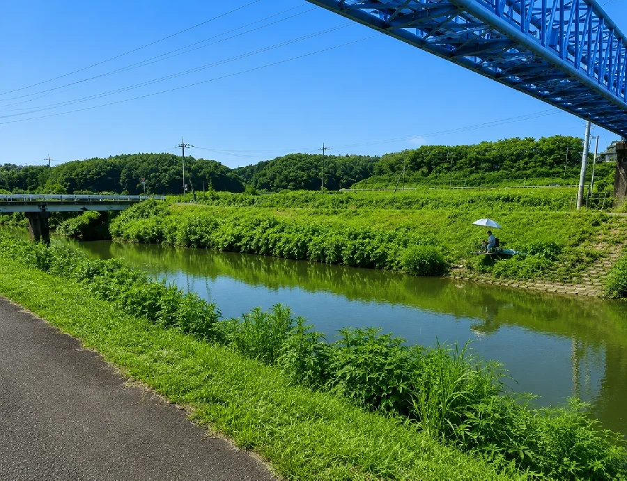 花室川阿見境橋付近