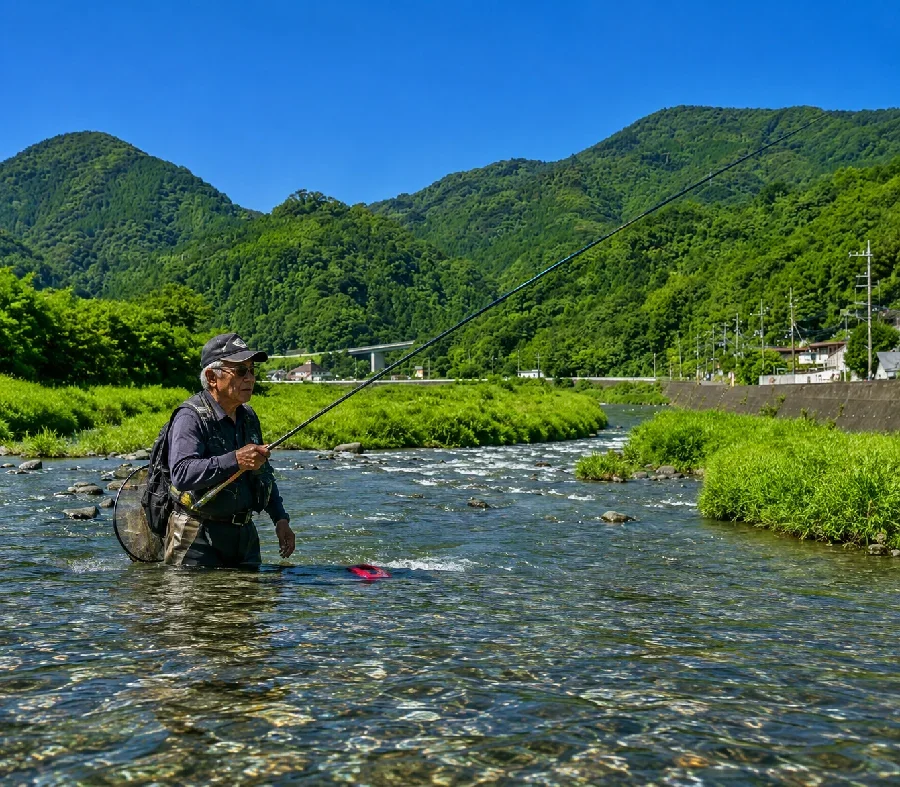 中津川馬渡橋付近