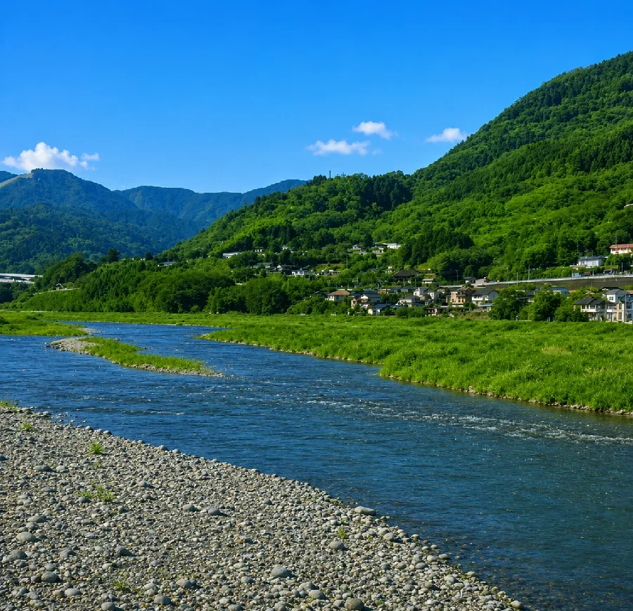 酒匂川新十文字橋周辺