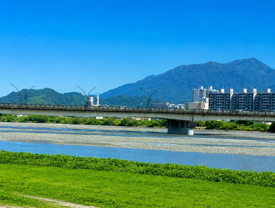 静岡大橋付近