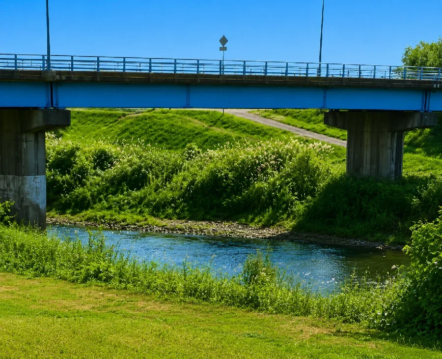 五十嵐川渡瀬橋周辺