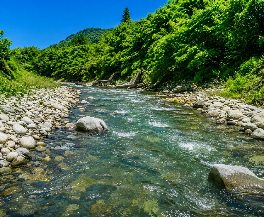 阿智川橋周辺