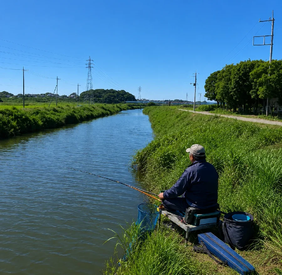 花室川根崎橋付近