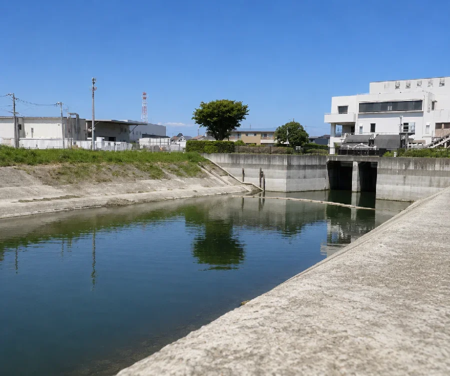 川妻給排機場周辺