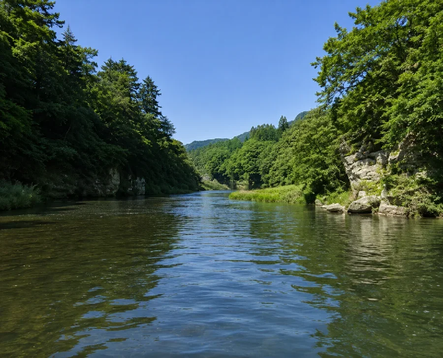 鬼怒川萬年橋付近