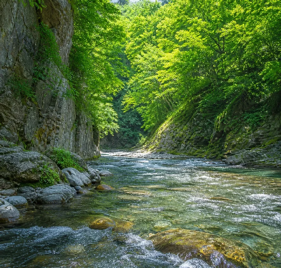 男鹿川独鈷沢付近