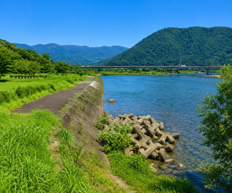 千曲川万葉橋付近