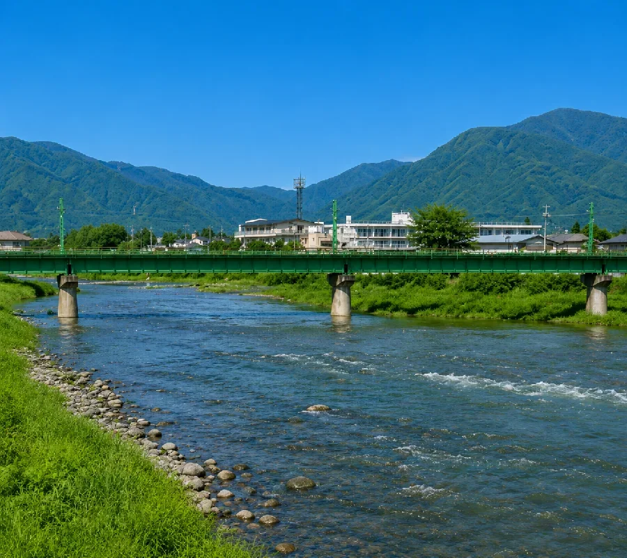 梓川梓橋周辺