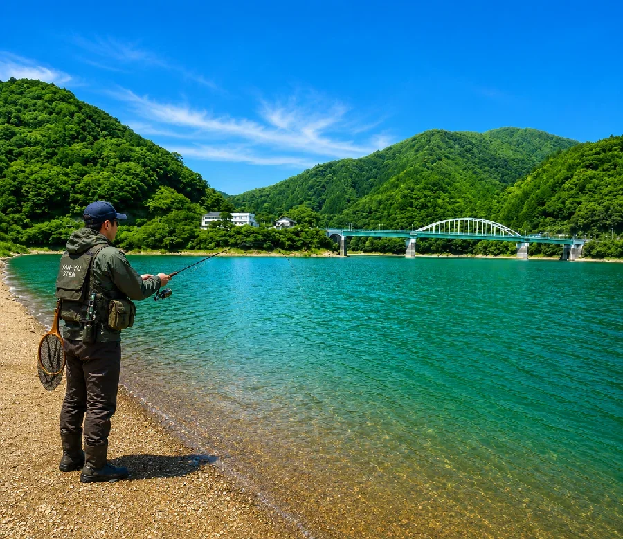 奥多摩湖川野駐車場下