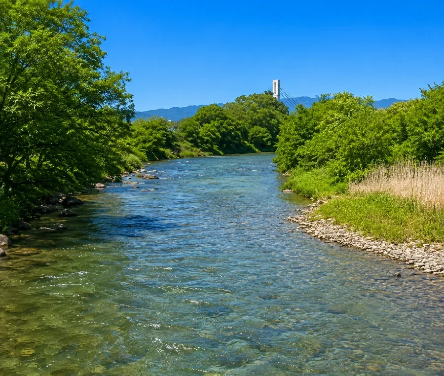 梓川合流点付近