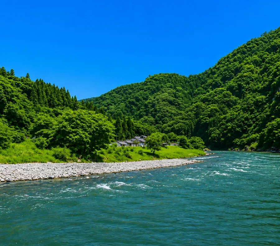 犀川大岡特産センター周辺