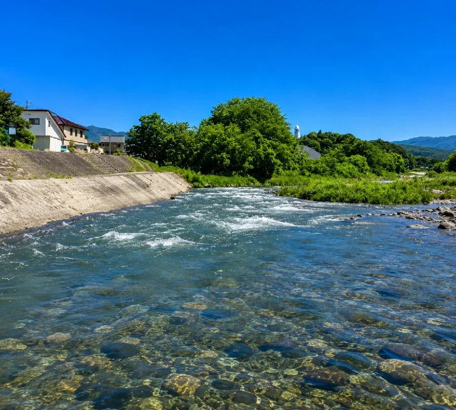 千曲川住吉橋周辺