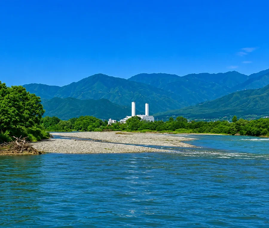 犀川三川合流点