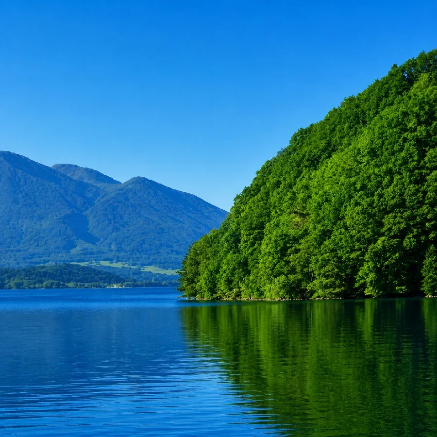 猪苗代湖材木山