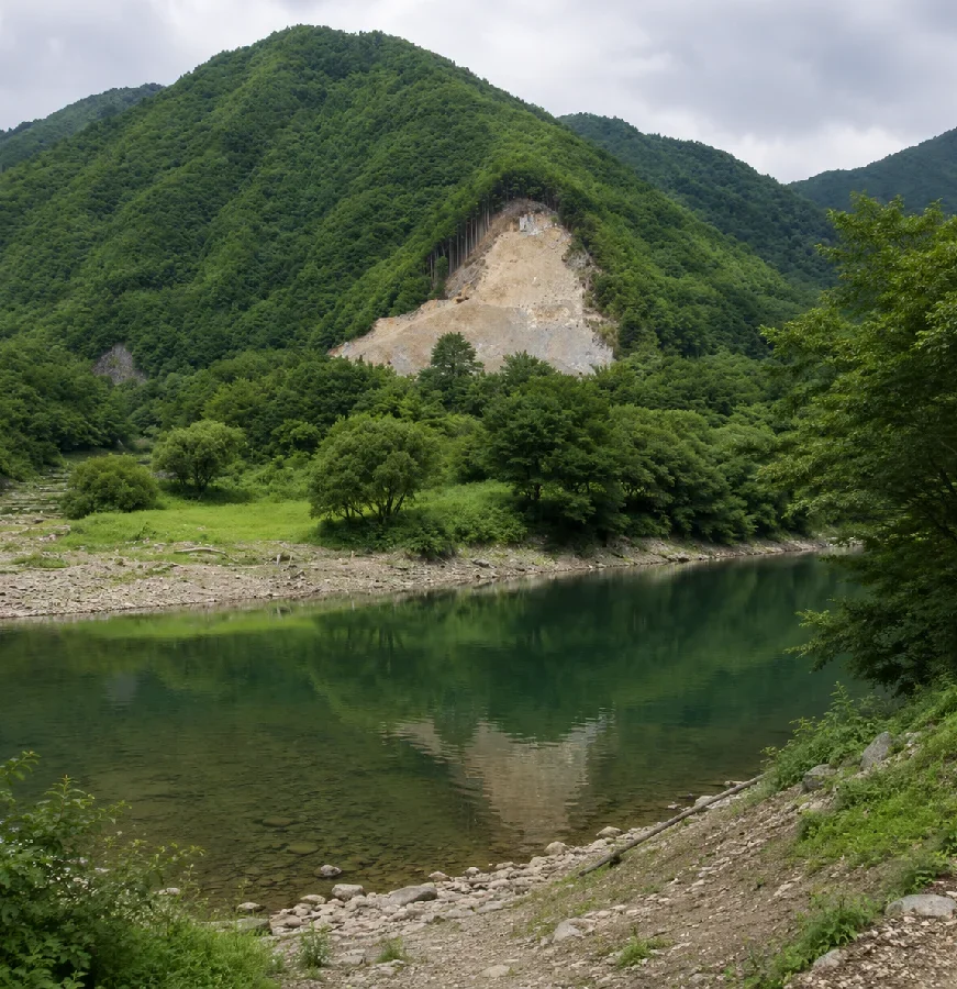 岩屋ダム馬瀬川バックウォーター