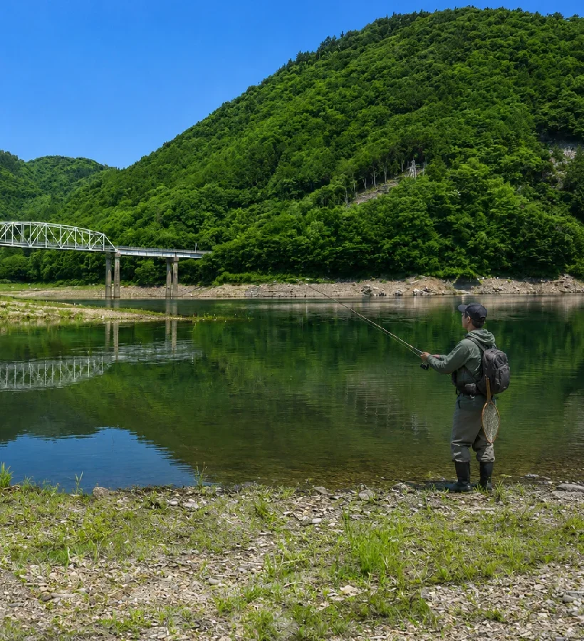 御母衣湖庄川インレット